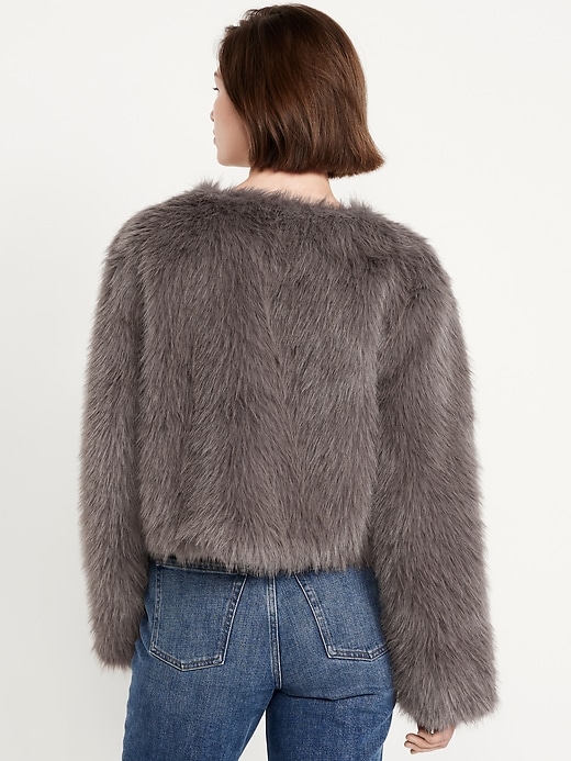 Image number 2 showing, Faux-Fur Jacket