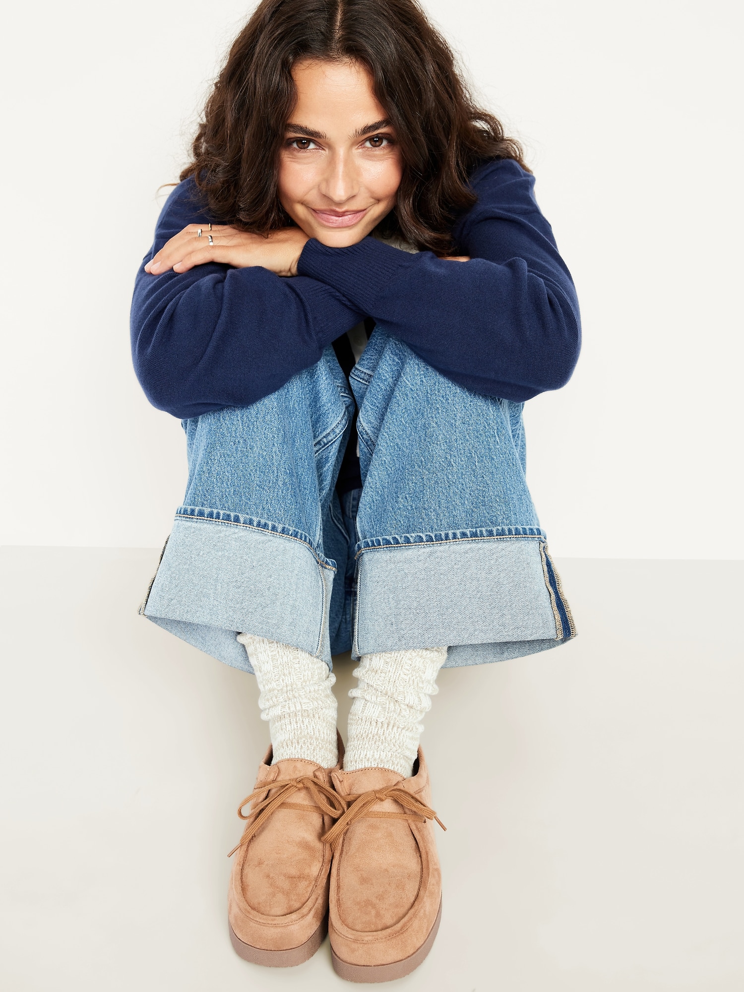 Faux-Suede Derby Boots for Women