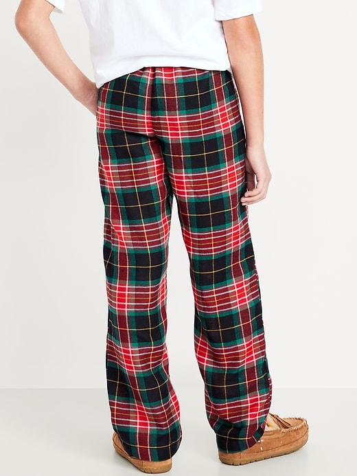 L'image numéro 2 présente Pantalon de pyjama en flanelle à carreaux unisexe pour Enfant