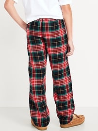 L'image numéro 2 présente Pantalon de pyjama en flanelle à carreaux unisexe pour Enfant