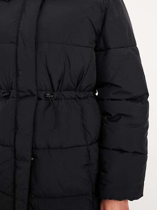 Image number 5 showing, Water-Resistant Quilted Long Puffer Jacket