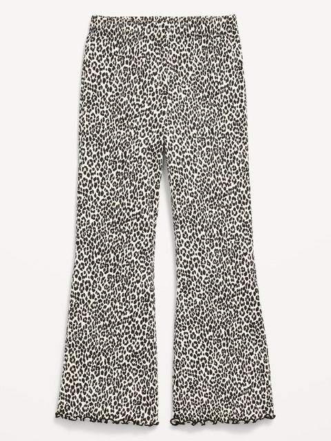 Textured Knit Flare Leggings for Girls