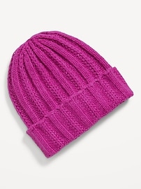L'image numéro 2 présente Bonnet en tricot épais pour femme