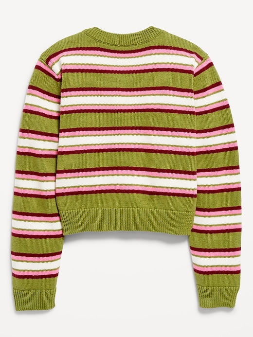 Image number 3 showing, Printed Cardigan Sweater for Girls