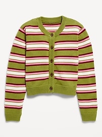 Image number 2 showing, Printed Cardigan Sweater for Girls