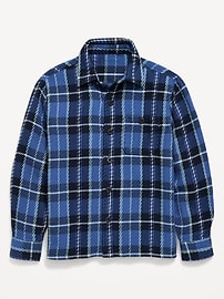 Image number 2 showing, Long-Sleeve Textured Plaid Shirt for Boys