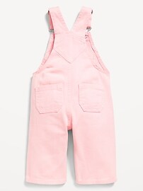Image number 2 showing, Heart-Pocket Wide-Leg Overalls for Baby