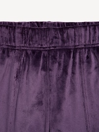 Image number 5 showing, High-Waisted Velour Wide-Leg Pants for Girls