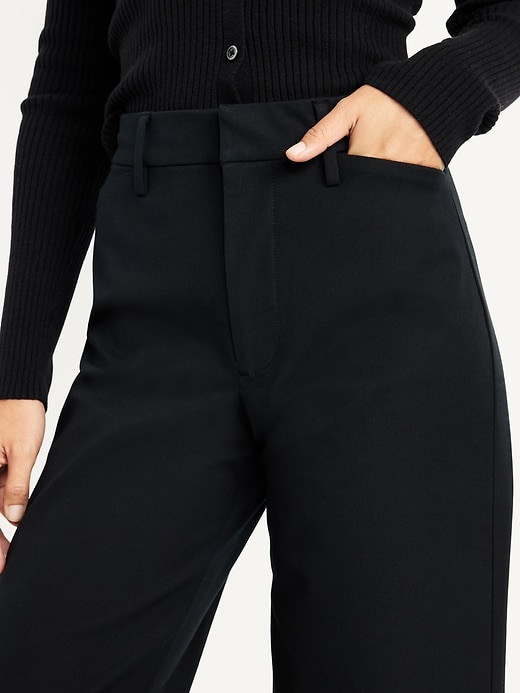 L'image numéro 5 présente Pantalon Pixie à jambe ultra-large à taille haute
