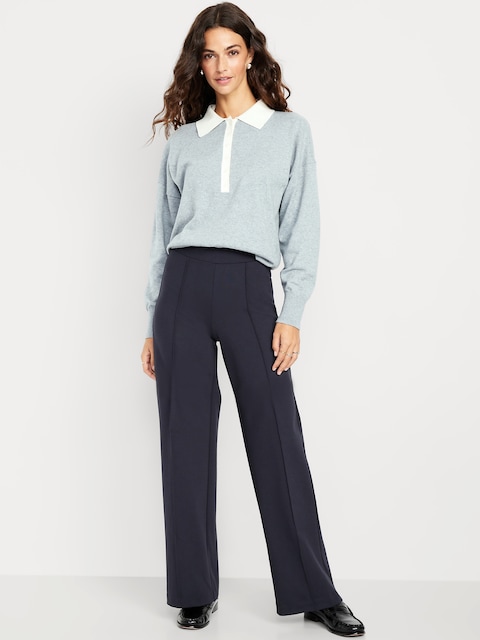 Pantalon à jambe large Stevie à taille très haute