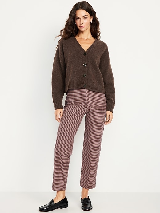 Image number 1 showing, High-Waisted Pixie Straight Ankle Pants