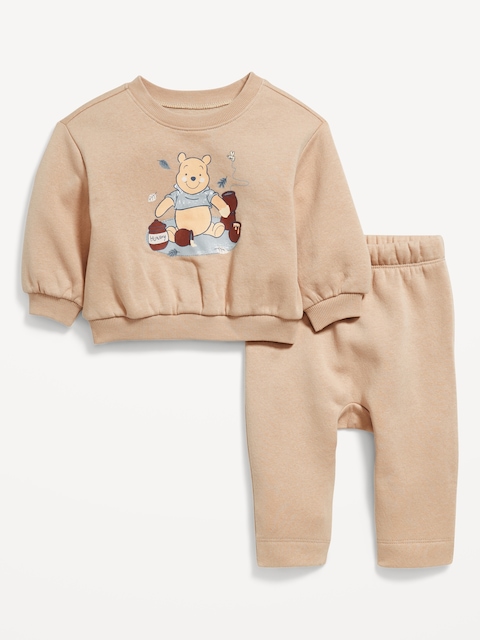 Disney© Unisex Graphic Sweatshirt and Sweatpants Set for Baby - Leaves