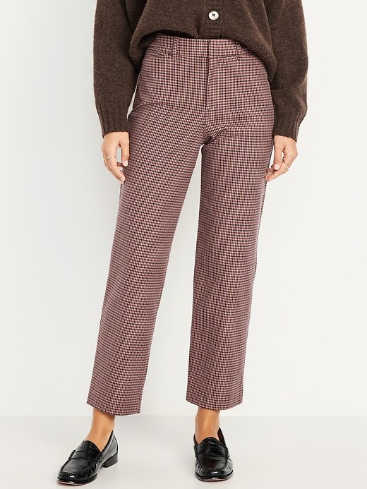 Image number 2 showing, High-Waisted Pixie Straight Ankle Pants