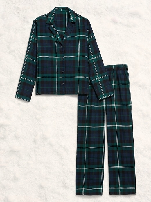 Image number 4 showing, Plaid Flannel Pajama Pant Set for Women