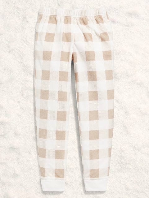 Pantalon de pyjama style jogging en micromolleton pour fille