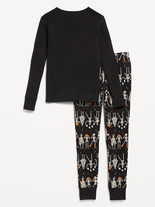 Image number 2 showing, Gender-Neutral Snug-Fit Graphic Pajama Set for Kids