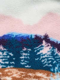 L'image numéro 4 présente Veste surdimensionnée en sherpa pour fille