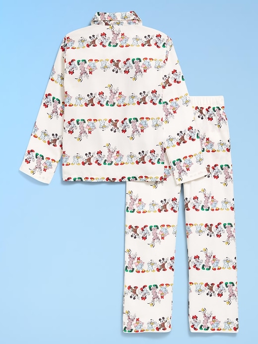 Image number 2 showing, Old Navy x Disney Gender-Neutral Button-Front Graphic Pajama Set for Kids