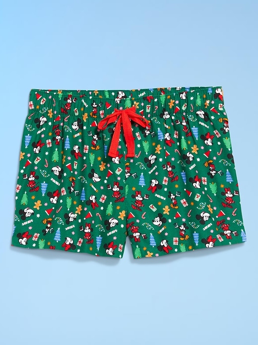 Image number 4 showing, Old Navy x Disney Mickey Mouse & Friends Printed Flannel Boxer Shorts for Women