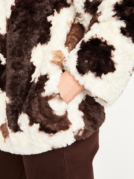 Image number 6 showing, Printed Faux-Fur Jacket
