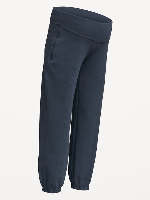 Image number 2 showing, Maternity Dynamic Fleece Rollover Waist Joggers