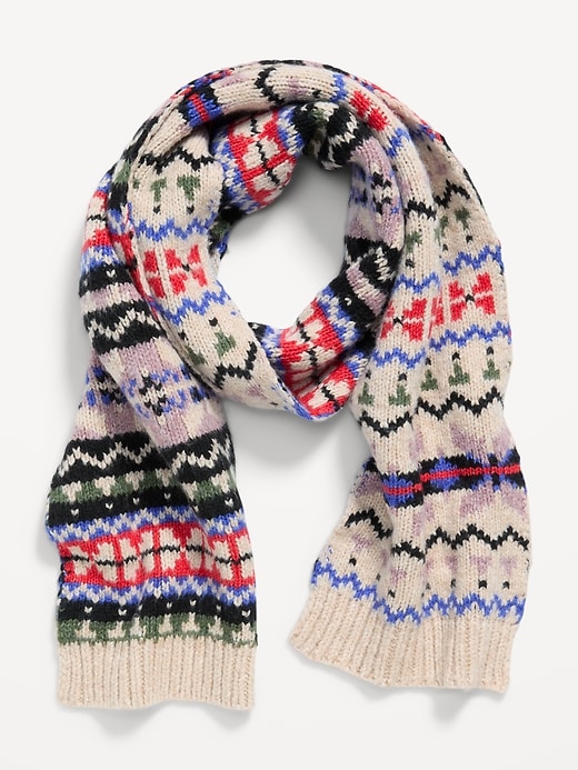 L'image numéro 2 présente Écharpe en tricot épais pour femme