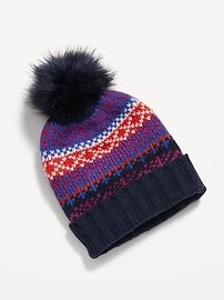 L'image numéro 2 présente Bonnet en tricot épais pour femme