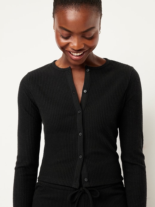 Image number 4 showing, Sweater Ribbed Cardigan Sweater