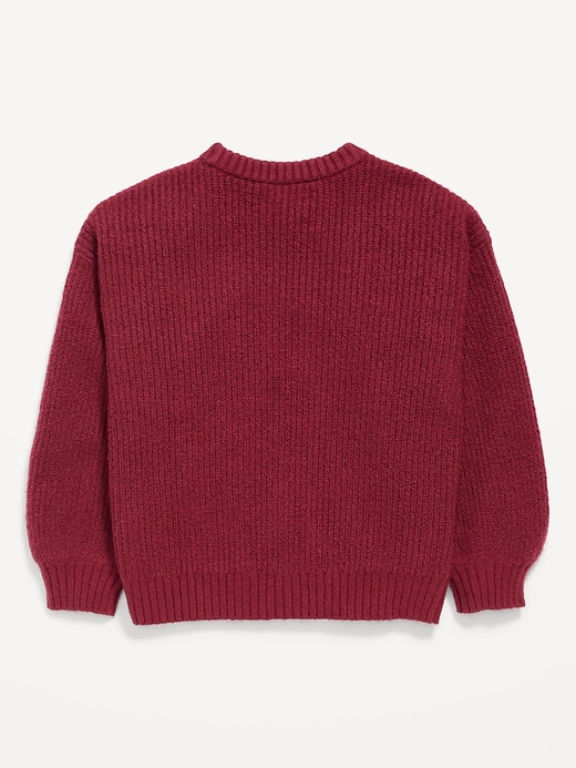 Image number 3 showing, Oversized Valentine's Day Graphic Sweater for Girls