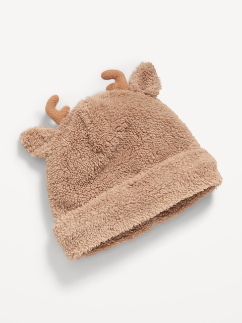 Bonnet en Sherpa à motif animalier unisexe pour Bébé