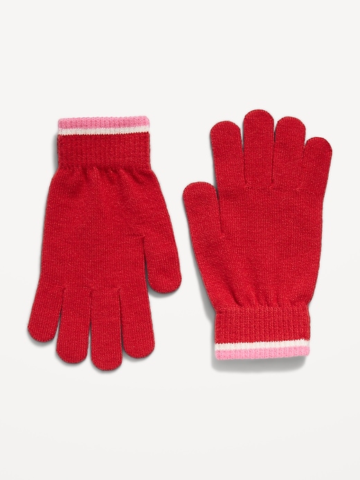 Image number 1 showing, Knit Gloves for Kids