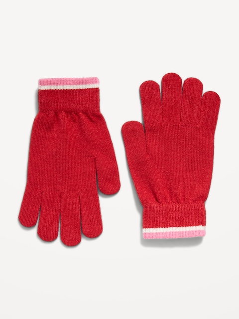 Knit Gloves for Kids - Roma Red