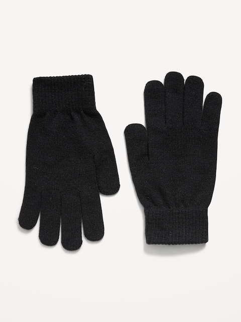 Knit Gloves for Kids - Black Jack