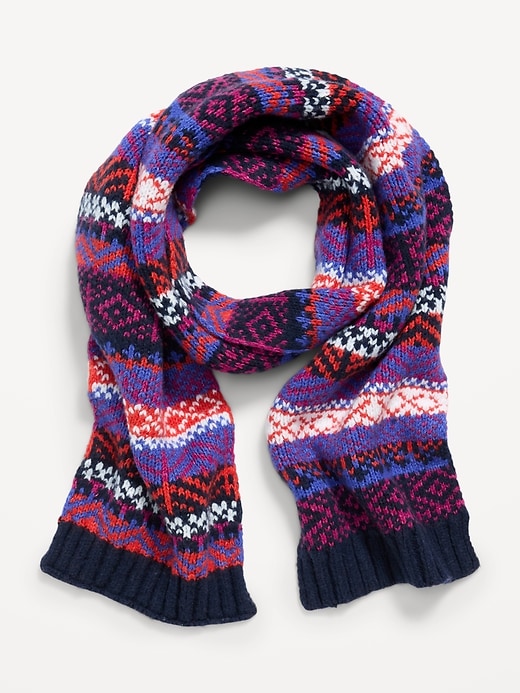 L'image numéro 2 présente Écharpe en tricot épais pour femme