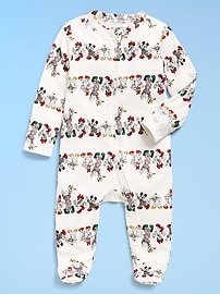 L'image numéro 3 présente Une-pièce Nuit ou jeu à pieds à glissière à double sens Old Navy x Disney© pour bébé
