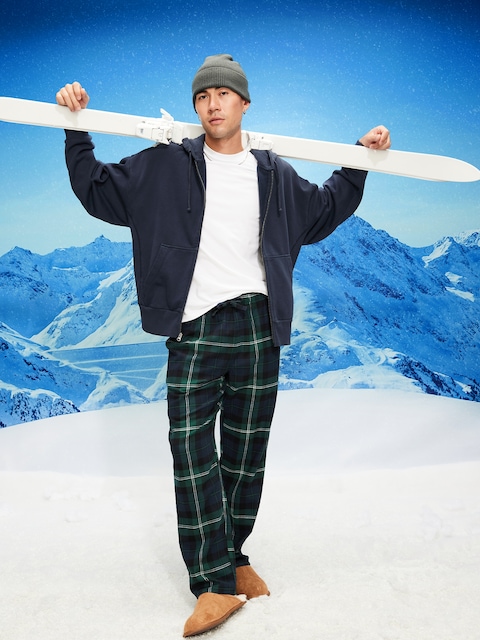 Flannel Pajama Pants for Men - Navy Plaid (Match The Fam!)