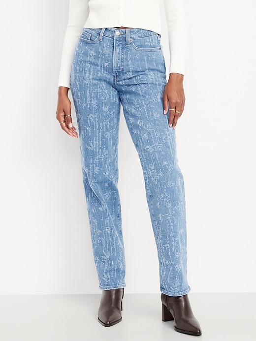 Image number 2 showing, Curvy High-Waisted OG Loose Textured Jeans