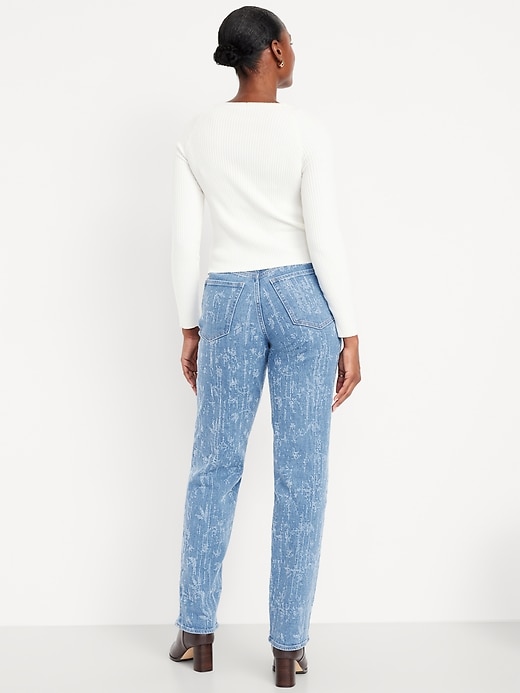 Image number 3 showing, Curvy High-Waisted OG Loose Textured Jeans