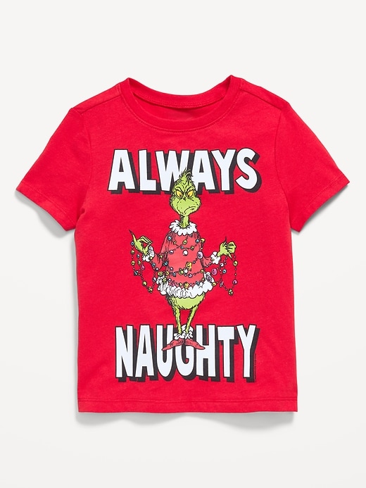 Image number 1 showing, Dr. Seuss™ Grinch Unisex Graphic T-Shirt for Toddler