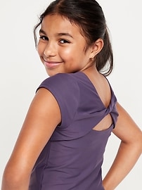 Image number 1 showing, PowerSoft Fitted Twist Back Top for Girls