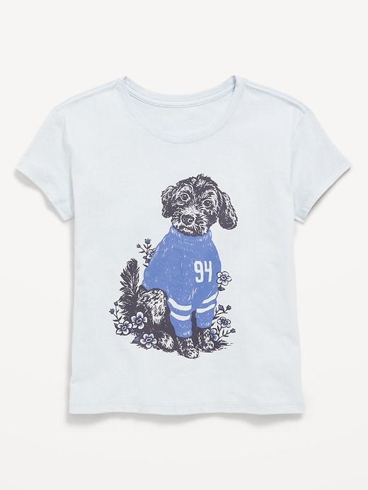 Image number 1 showing, Short-Sleeve Graphic T-Shirt for Girls
