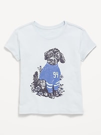 Image number 1 showing, Short-Sleeve Graphic T-Shirt for Girls