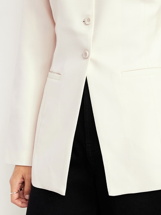 L'image numéro 5 présente Blazer long ajusté
