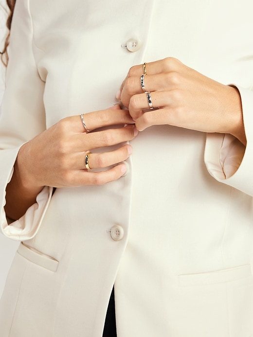 L'image numéro 6 présente Blazer long ajusté