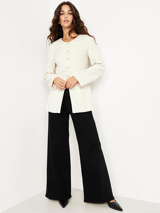 L'image numéro 3 présente Blazer long ajusté