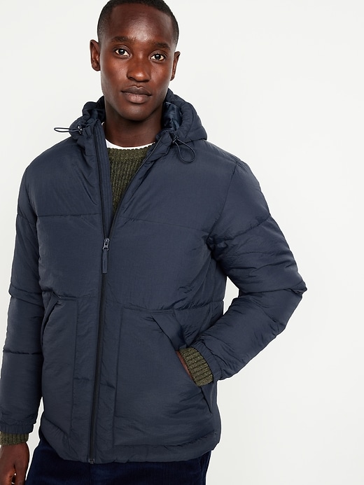 Image number 4 showing, Water-Resistant Hooded Puffer Jacket
