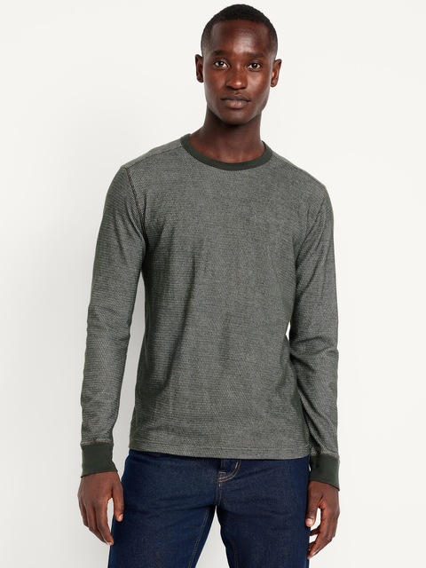 Crew-Neck Waffle T-Shirt - Boreal Forest