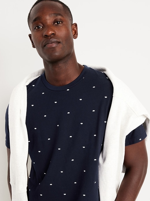 L'image numéro 3 présente T-shirt ras du cou
