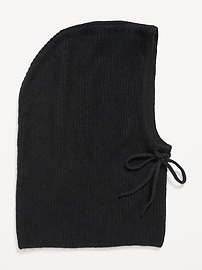 L'image numéro 2 présente Passe-montagne en tricot côtelé