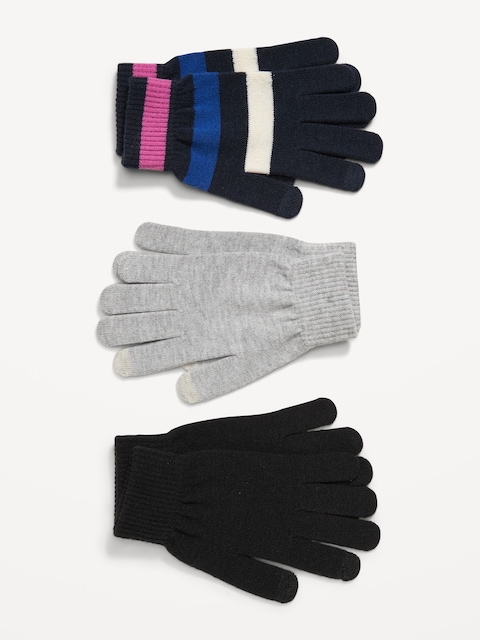 Knit Gloves 3-Pack for Women - Arctic Depth